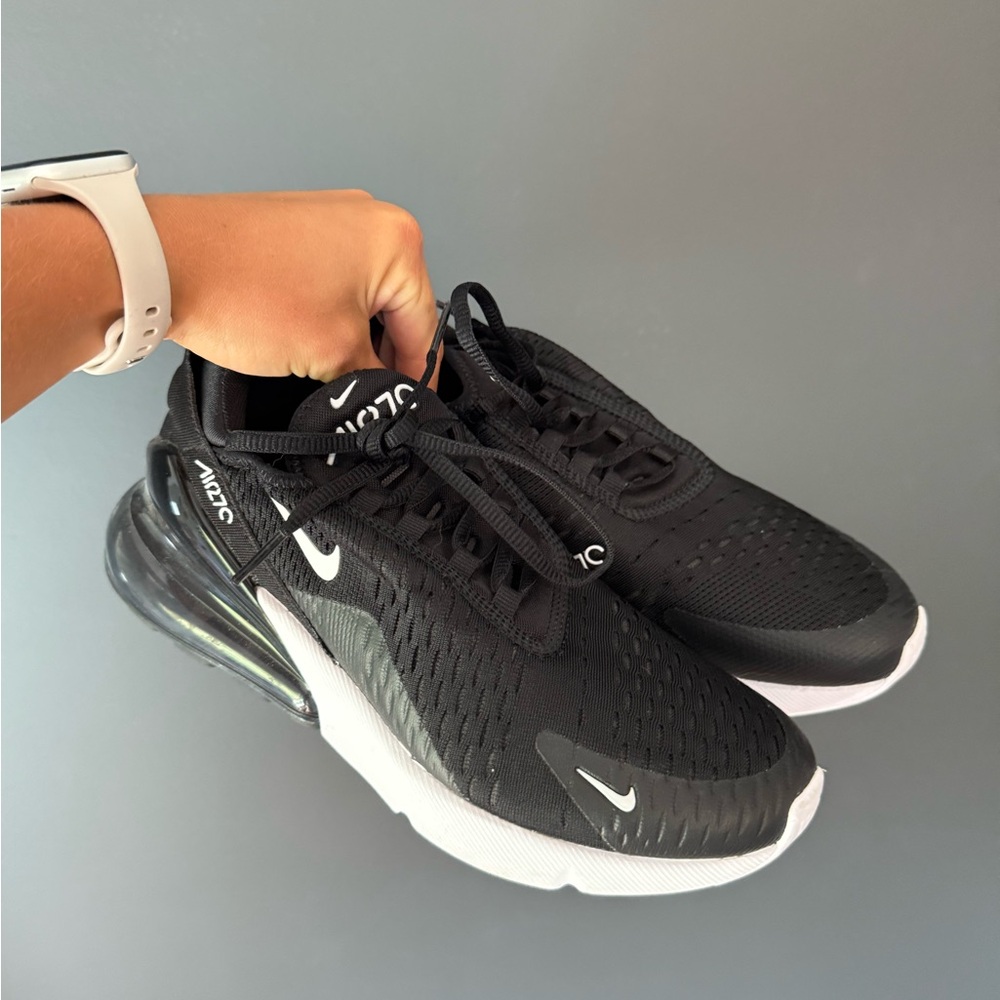 Nike Black and White 270 Shoes